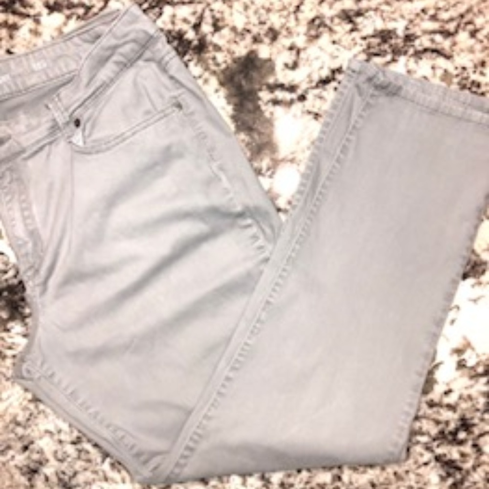 Slim Straight Jeans Gray 18 Short